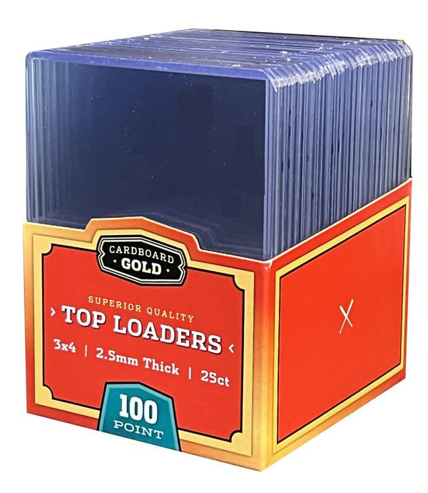 CBG TOP-LOAD 3X4 TRADING CARD HOLDER FOR REAL THICK CARDS - 2.5MM OPENING - 100 POINT